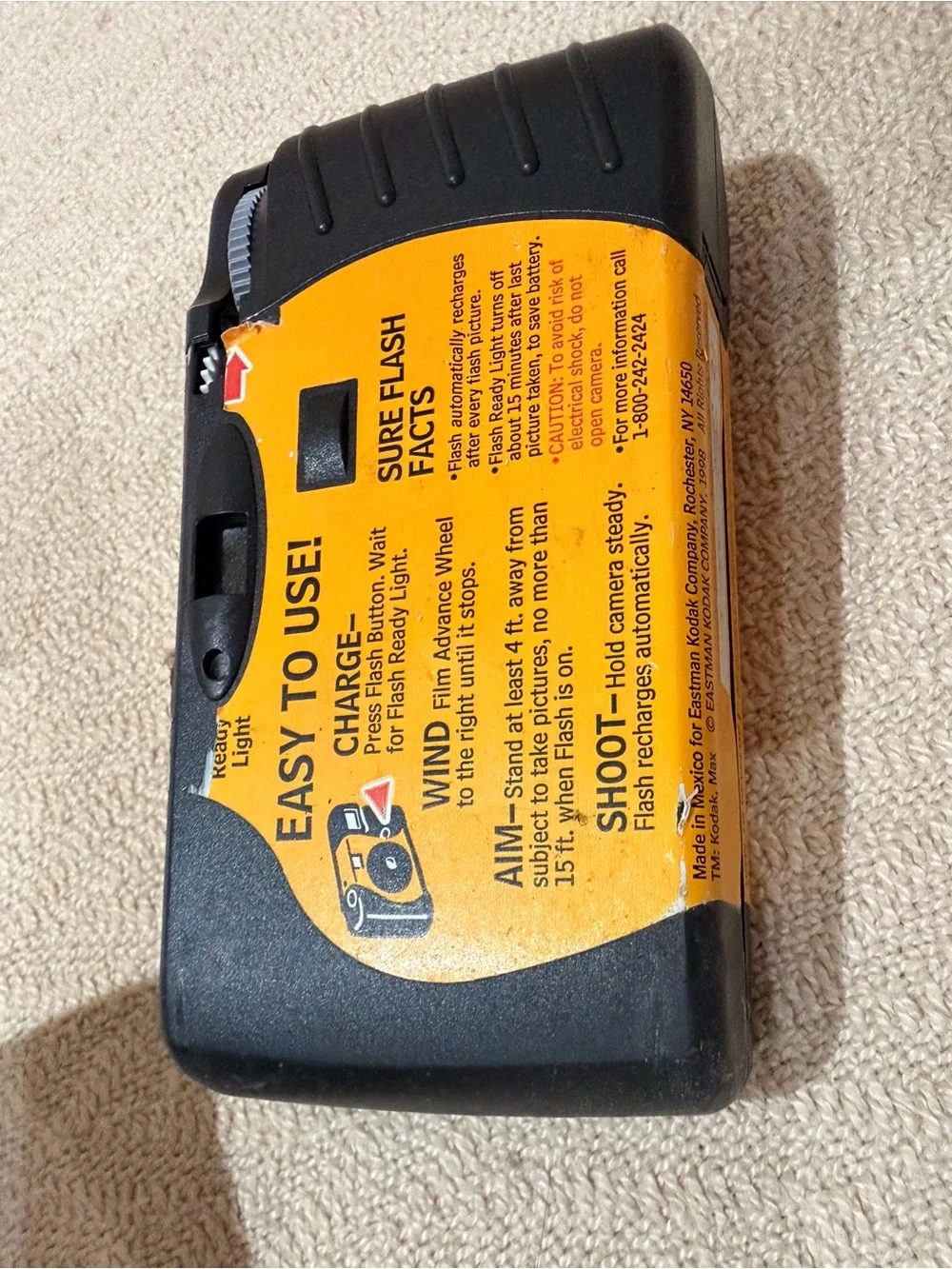 Kodak Max Flash Single Use Disposable Camera